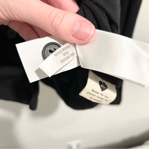 Madewell Ribbed Knit Sweater Cardigan Black Size XS - Picture 7 of 9